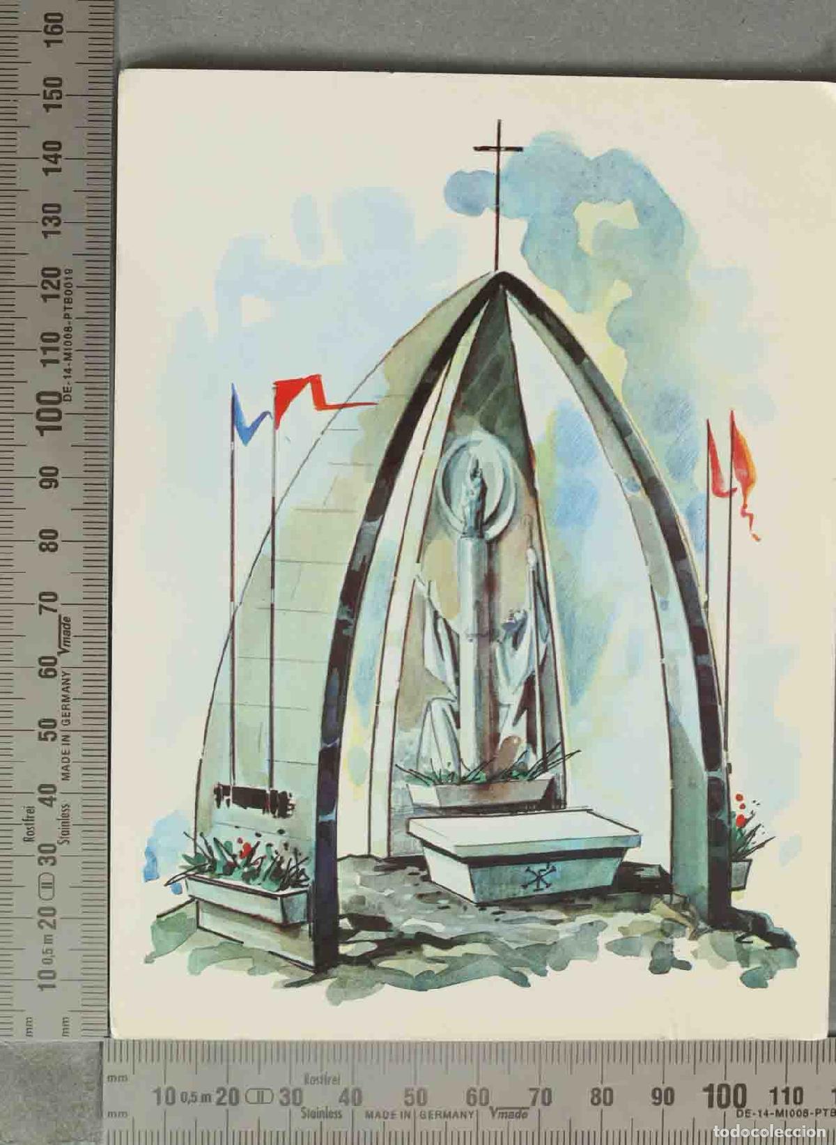 Postales: POSTAL. Proyecto de monumento a la Virgen del Pilar - Puerto de Somport Candanch&uacute;