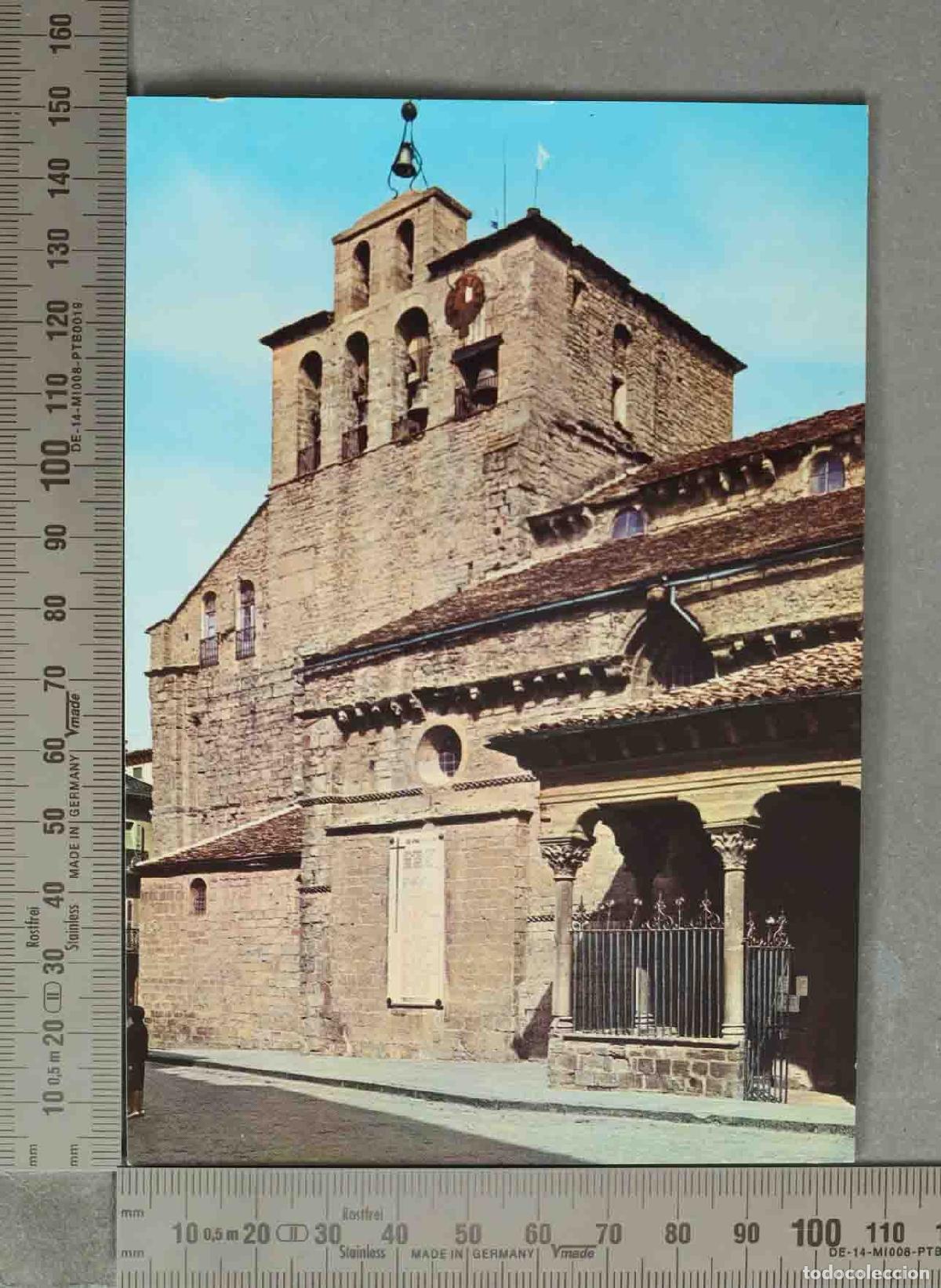 Postales: POSTAL. Jaca - Catedral - Fachada occidental y torre campanario