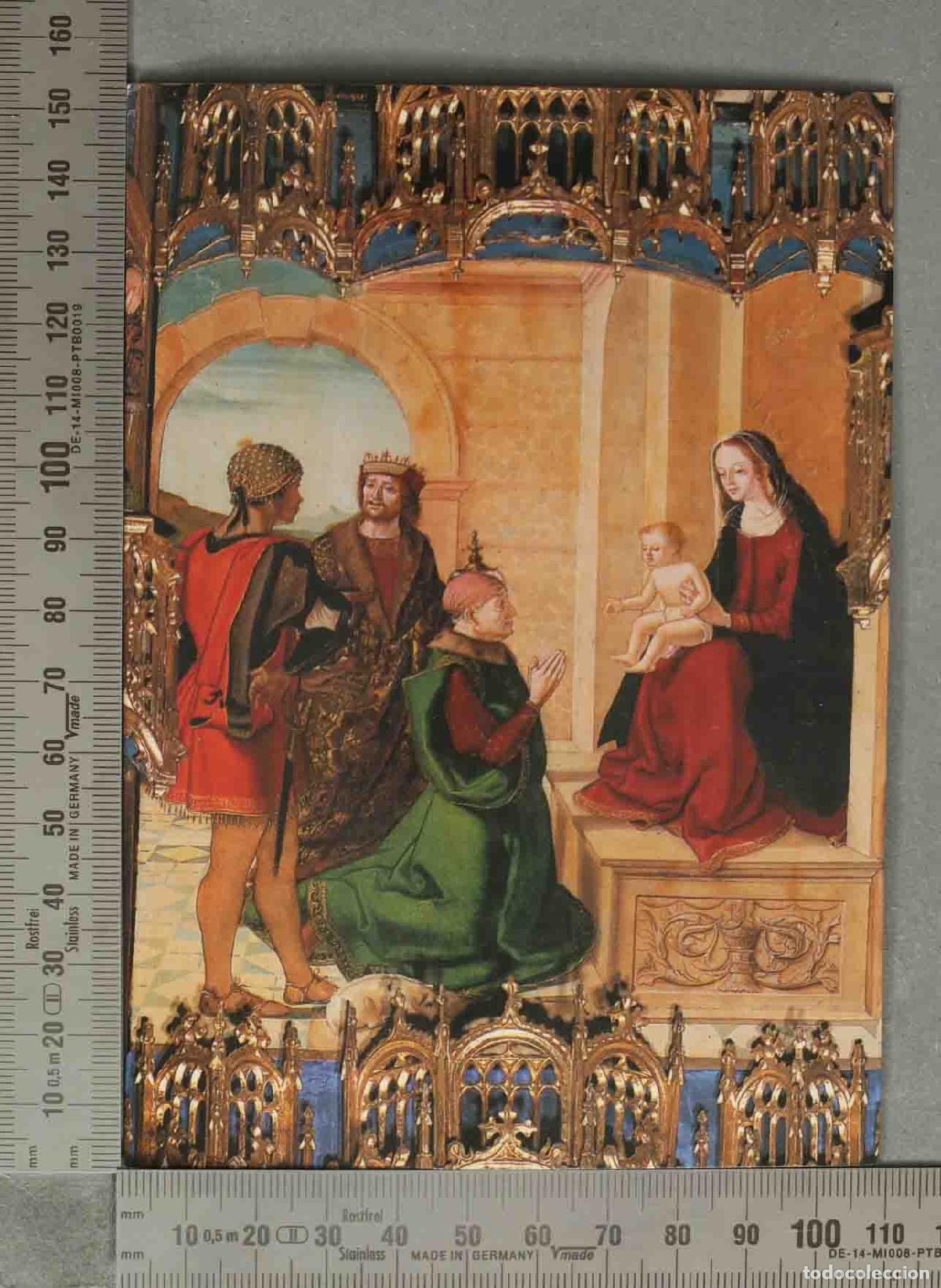 Postales: POSTAL. Bolea (Huesca) - Colegiata - Retablo Mayor - Adoraci&oacute;n de los Reyes