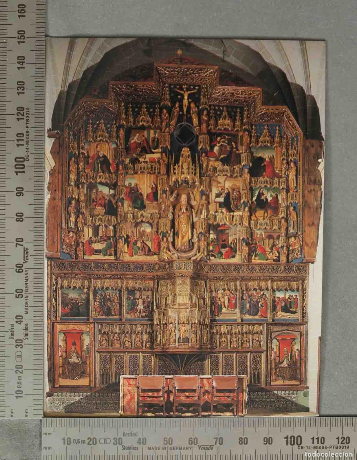 Postales: POSTAL. Retablo Mayor de la Colegiata de Santa Mar&iacute;a de Bolea - Maestro de Bolea, Gil de Brabante