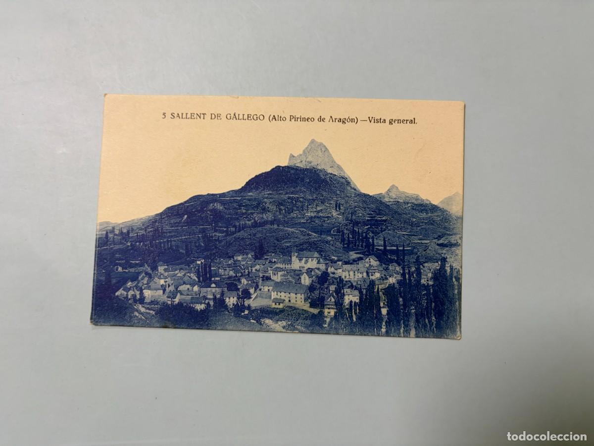 Postales: TARJETA POSTAL. 5.-SALLENT DE GALLEGO. ALTO PIRINEO DE ARAGON. VISTA GENERAL. FOT. N. MONTES