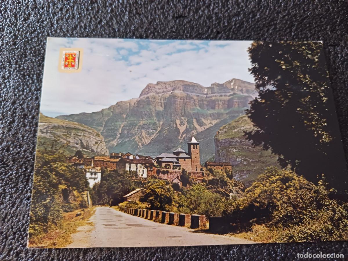 Postales: 415 torla, valle de broto, vista parcial, al fondo mondarruego, ed. escudo, circulada