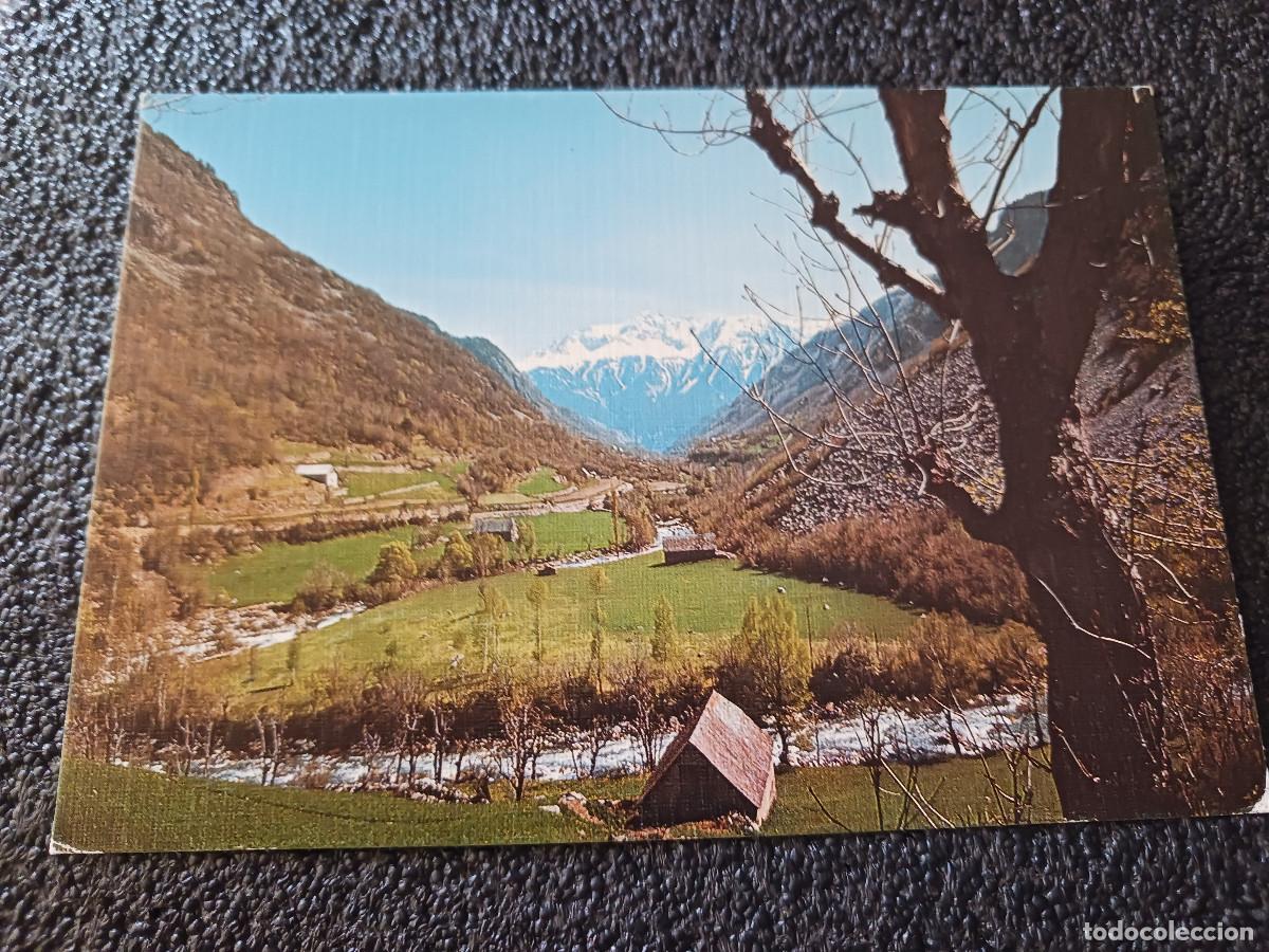 Postales: 33 Valle de Gistau. El curso alto del Rio Cinqueta al fondo Punta Suelza, ed. sicilia