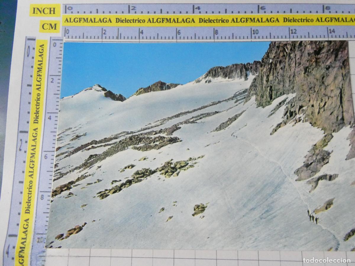 Postales: POSTAL DE HUESCA. A&Ntilde;O 1964. BENASQUE GLACIAR Y PICO ANETO 3 SICILIA. 3777