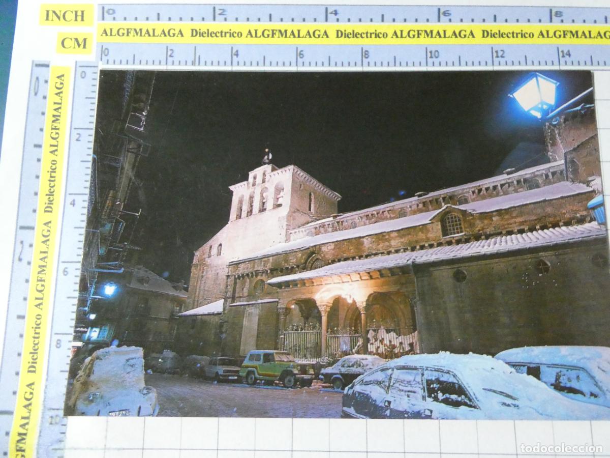 Postales: POSTAL DE HUESCA. A&Ntilde;O 1984. JACA CATEDRAL NEVADA. COCHES JEEP. 45 PE&Ntilde;ARROYA. 3780