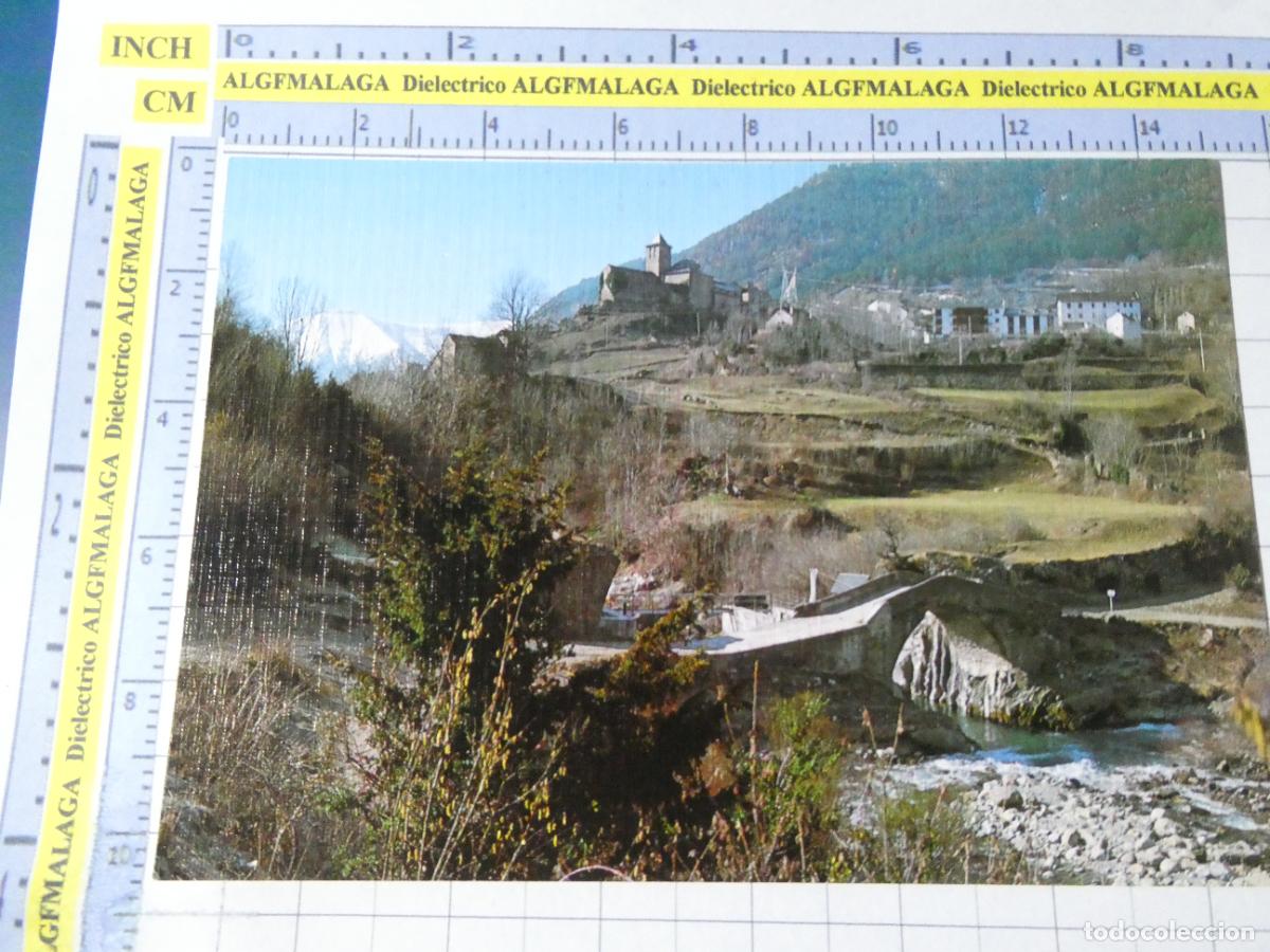 Postales: POSTAL DE HUESCA. A&Ntilde;O 1982. TORLA VISTA PARCIAL PUENTE ROM&Aacute;NICO Y R&Iacute;O ARA 122 SICILIA. 3784