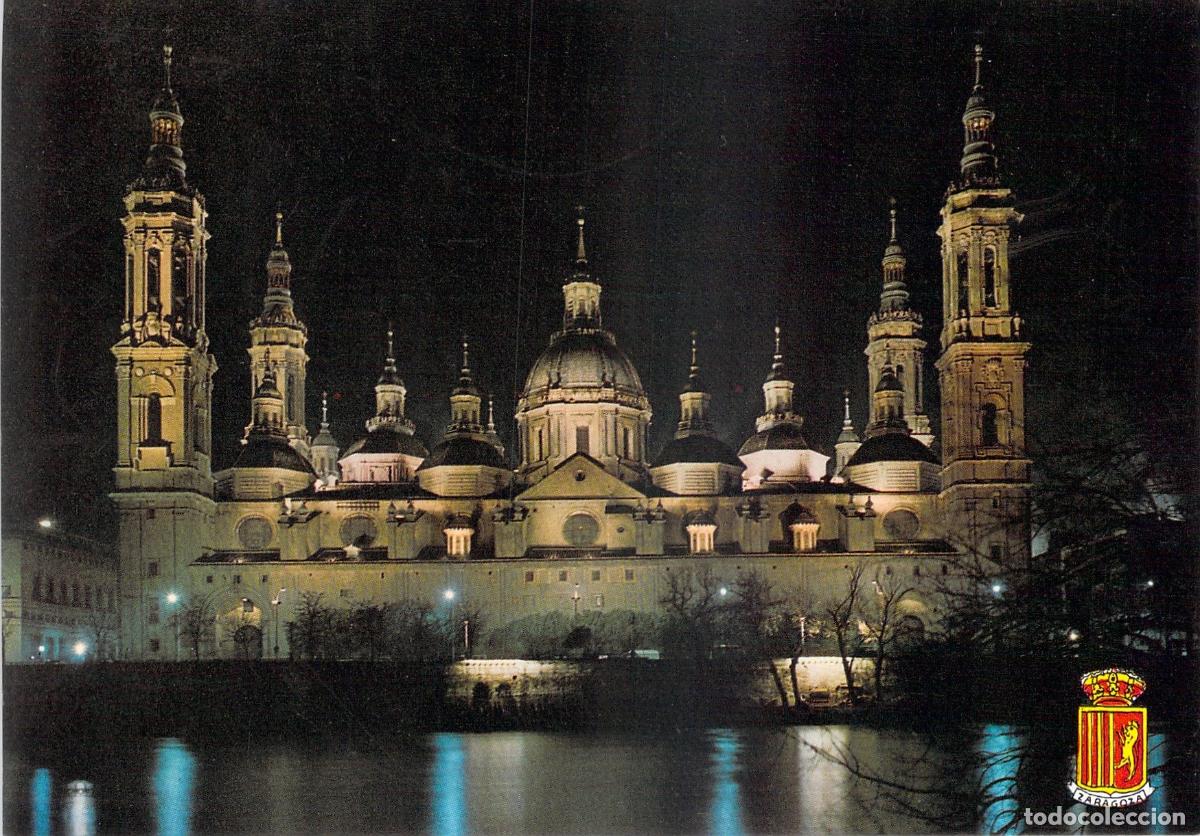Postales: Postal de Zaragoza, Efecto Luminoso del Templo del Pilar