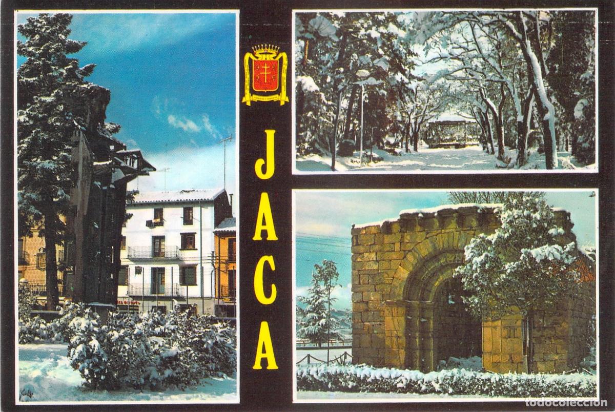 Postales: Postal de Jaca en Invierno con Paisajes Nevados