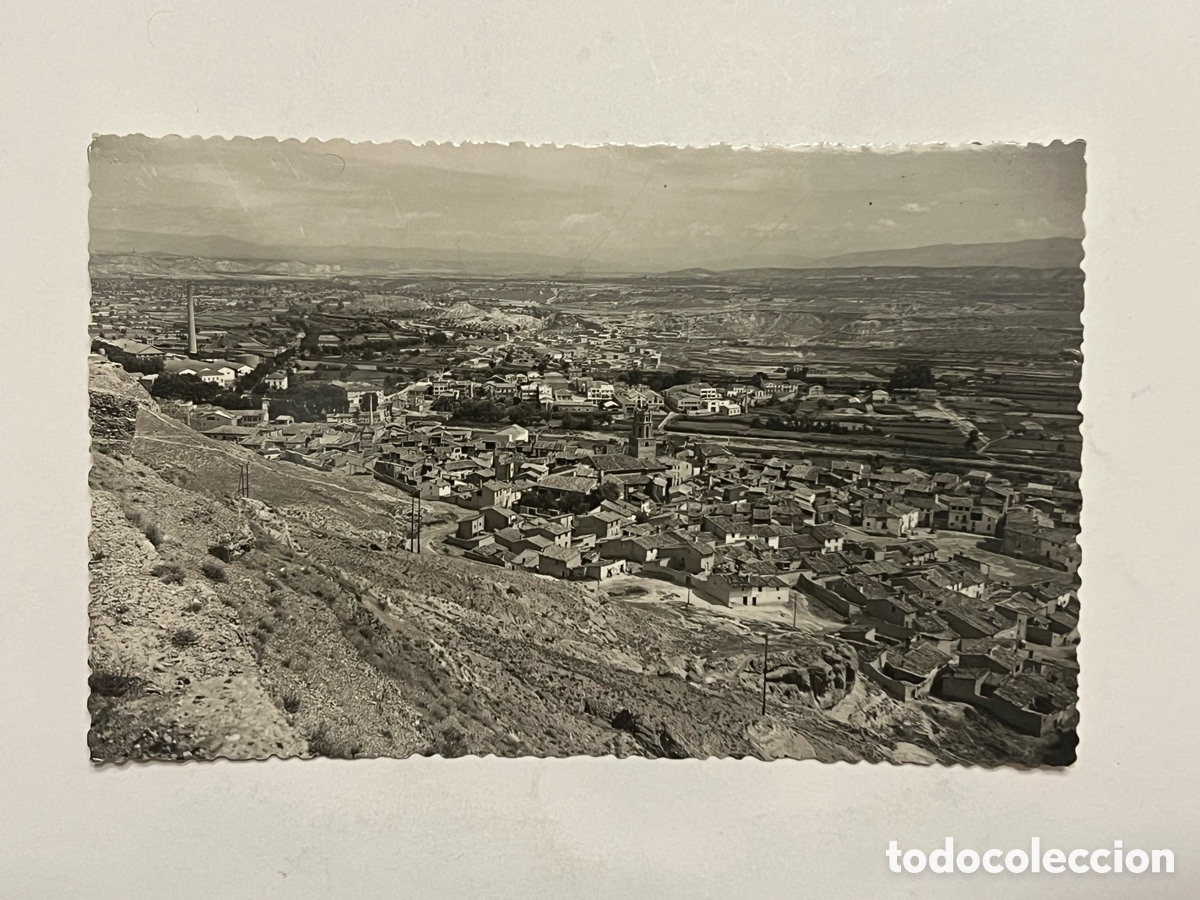 Postales: MONZ&Oacute;N DE R&Iacute;O CINCA (Huesca) Postal No.5, Vista panor&aacute;mica desde su hist&oacute;rico Castillo