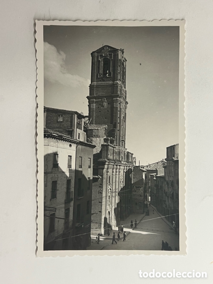 Postales: HUESCA. Postal animada No.22, Iglesia y Plaza de San Lorenzo. DARVI (a.1952) S/C