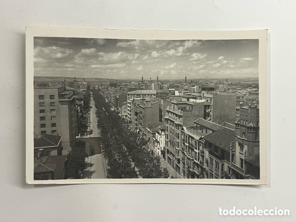 Postales: ZARAGOZA. Postal No.53, Vista panor&aacute;mica del Paseo del General Mola. Garc&iacute;a Garrabella (a.1968)
