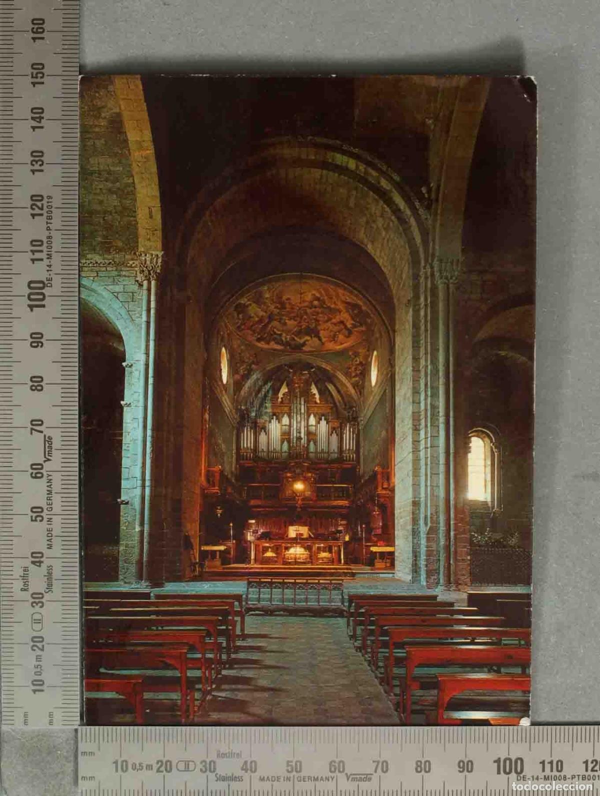 Postales: POSTAL. Jaca - Catedral de San Pedro - Altar Mayor y &Oacute;rgano