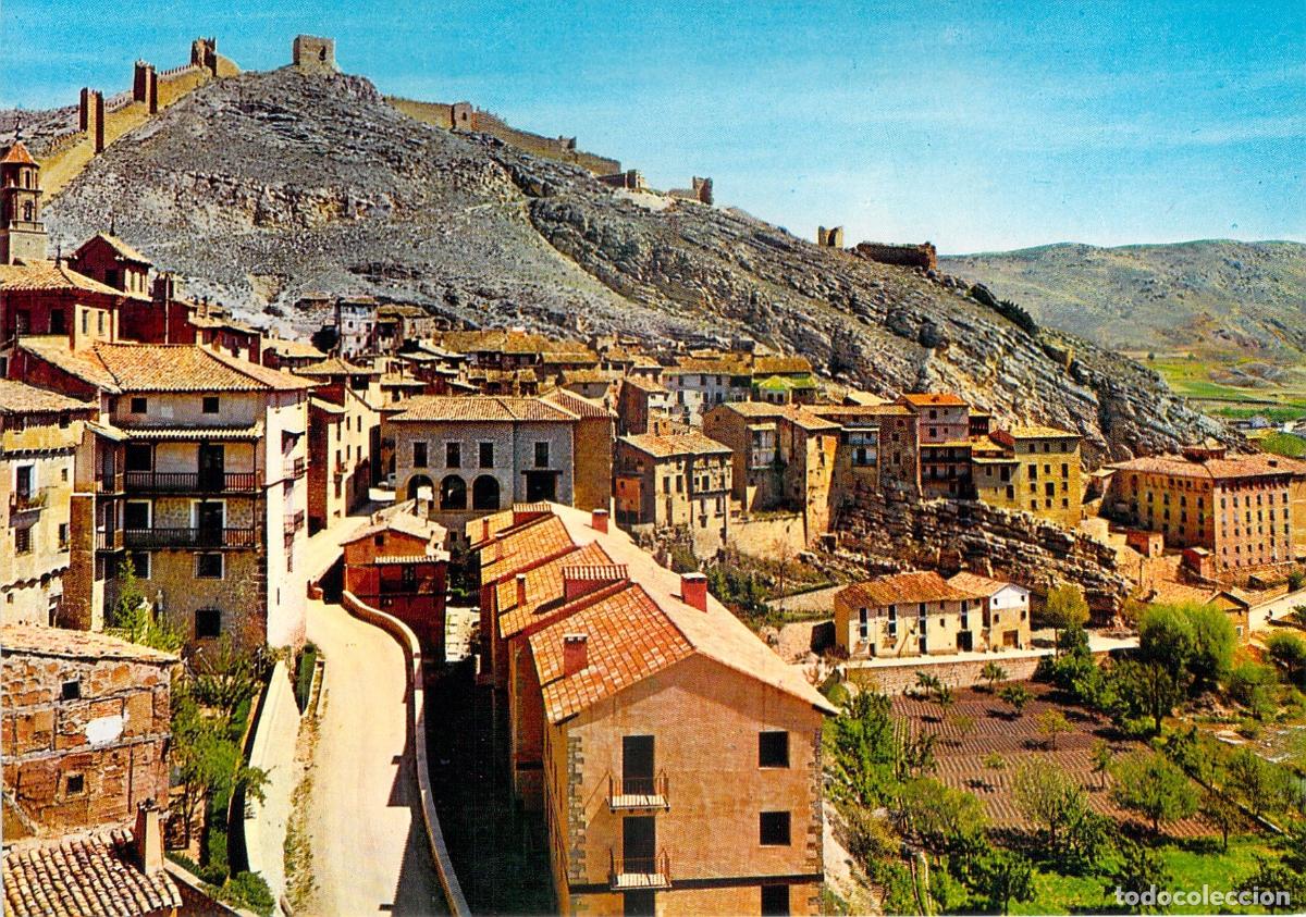 Postales: Postal de Albarrac&iacute;n Teruel Panor&aacute;mica y Murallas