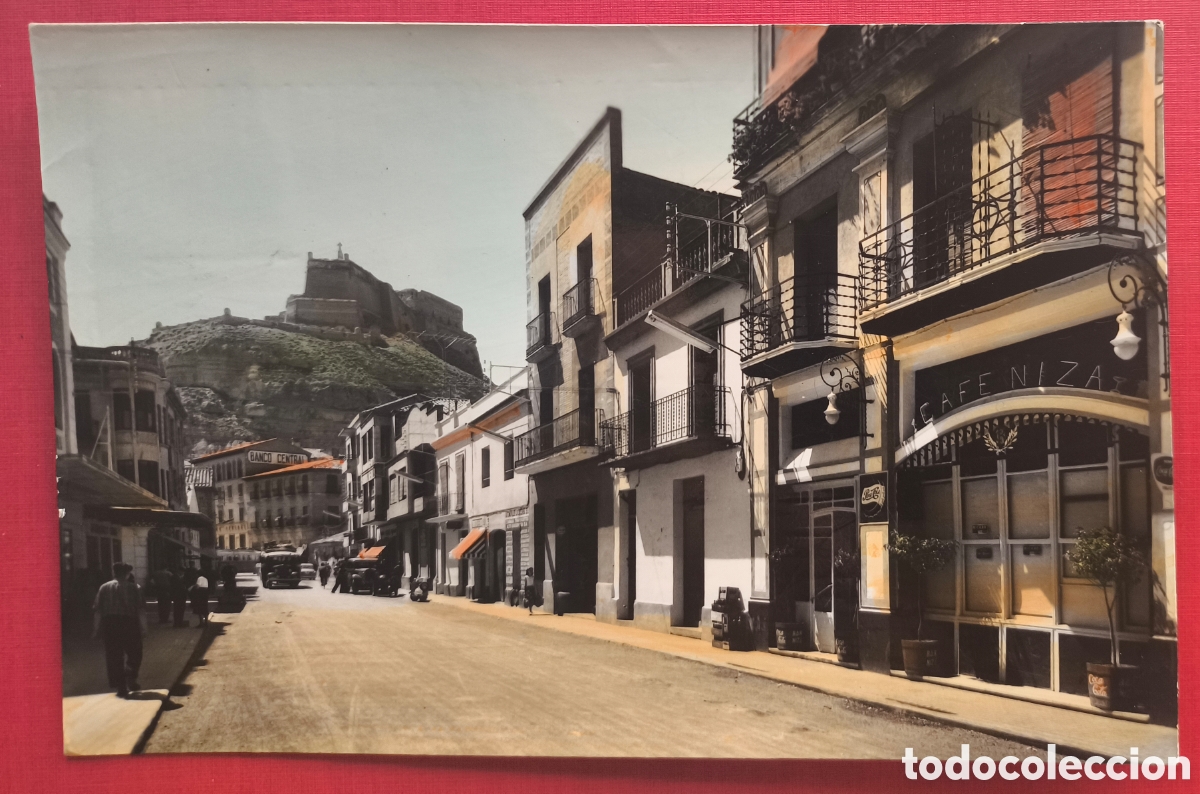 Postales: MONZON CALLE GENERAL MOLA POSTAL FOTOGR&Aacute;FICA COLOREADA HUESCA ARAGON C. 1960
