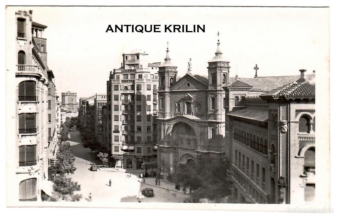 Postales: ZARAGOZA N&ordm; 7 IGLESIA SANTA ENGRACIA Y CALLE JOAQUIN COSTA / G. GARRABELLA / SIN FRANQUEAR