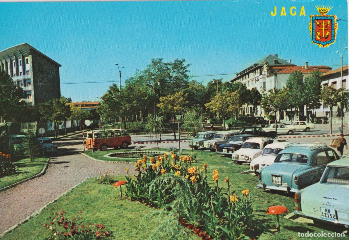 Postales: JACA (HUESCA) PLAZA CALVO SOTELO &ndash; FOTO PE&Ntilde;ARROYA &ndash; S/C
