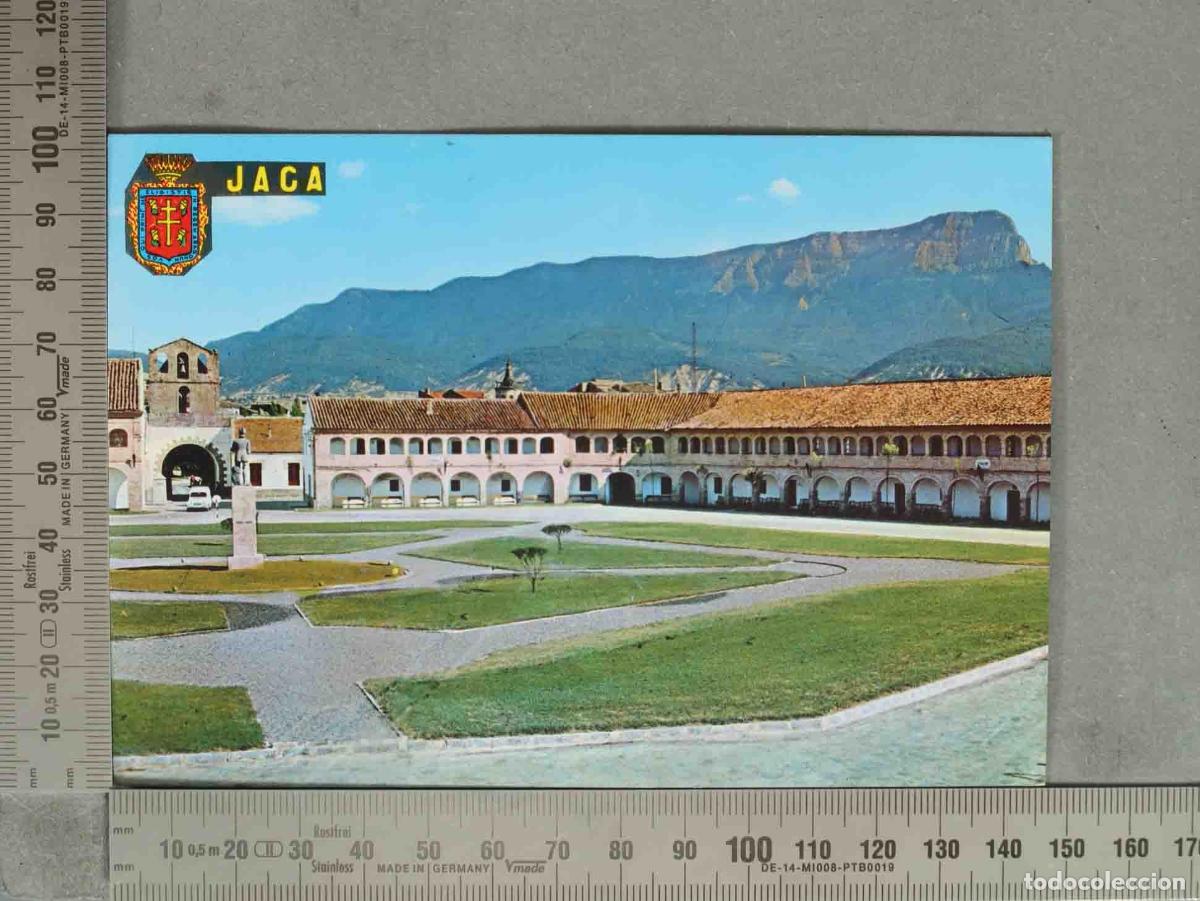 Postales: POSTAL. Jaca - Entrada Ciudadela - Carretera Zaragoza - Edicion F. H. Jaca