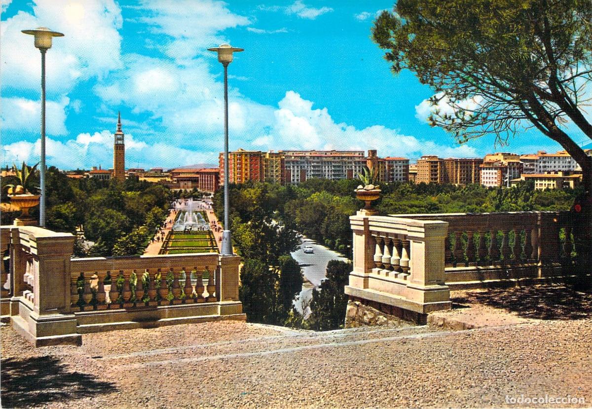 Postales: Postal de Zaragoza - Vista Panor&aacute;mica del Parque Primo de Rivera
