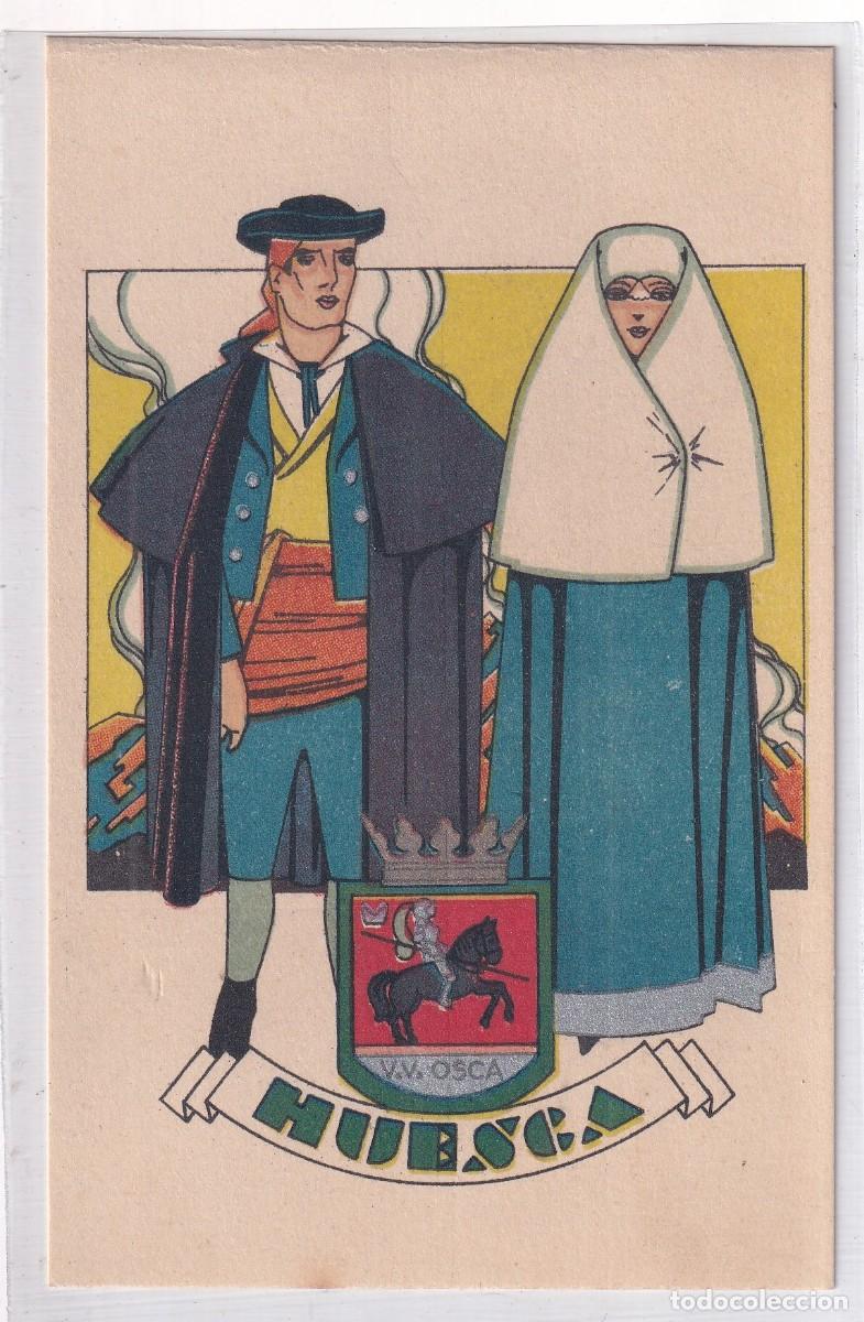 Cartes Postales: Huesca Tipos del pais. Dibujo tipo Penagos. Serie D num 24 bis Publicaciones Ciagra. Madrid.