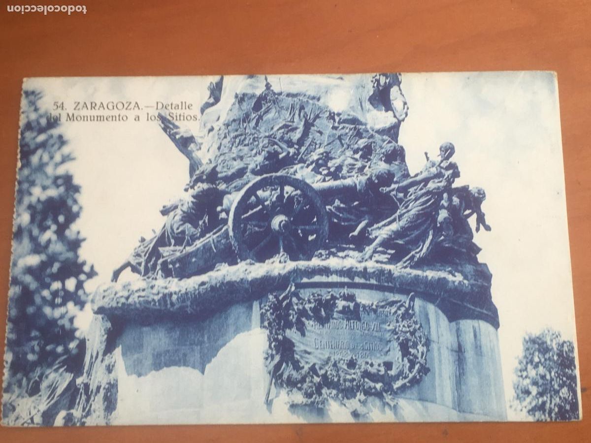 Postales: zaragoza detalle monumento sitios postal original