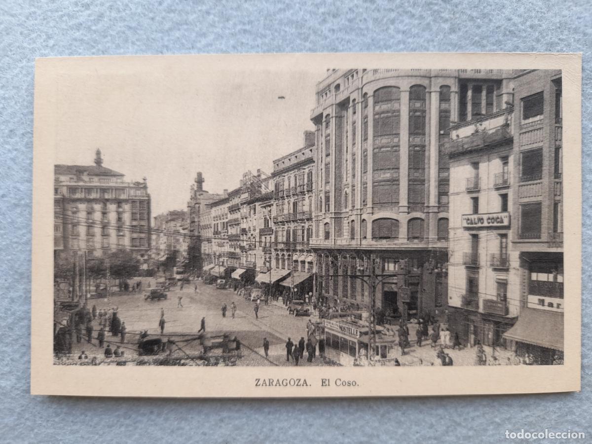 Postales: Zaragoza. El Coso. Tranv&iacute;a. - Foto 1
