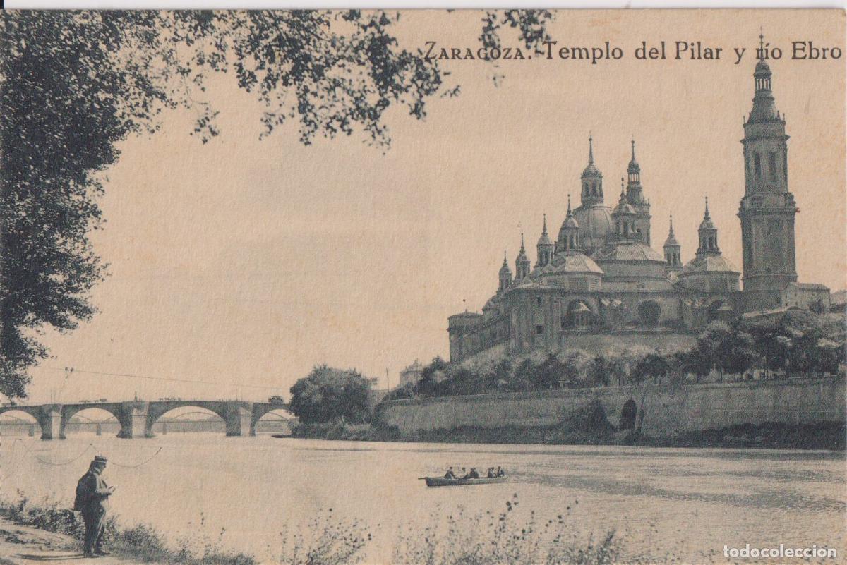 Postales: ZARAGOZA, TEMPLO DEL PILAR Y RIO EBRO - S/C