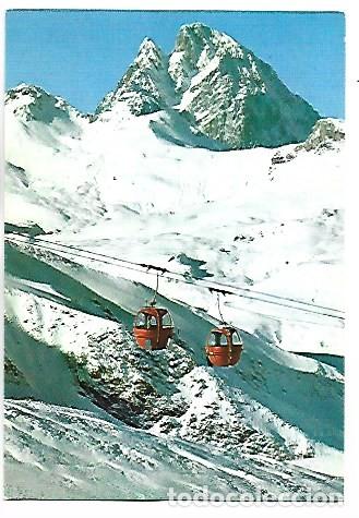 Postales: TELECABINA FORMIGAL , ESTACION INVERNAL Y PICO DEL NIDI D&acute;OSSAU.- SALLENT DE GALLEGO / HUESCA