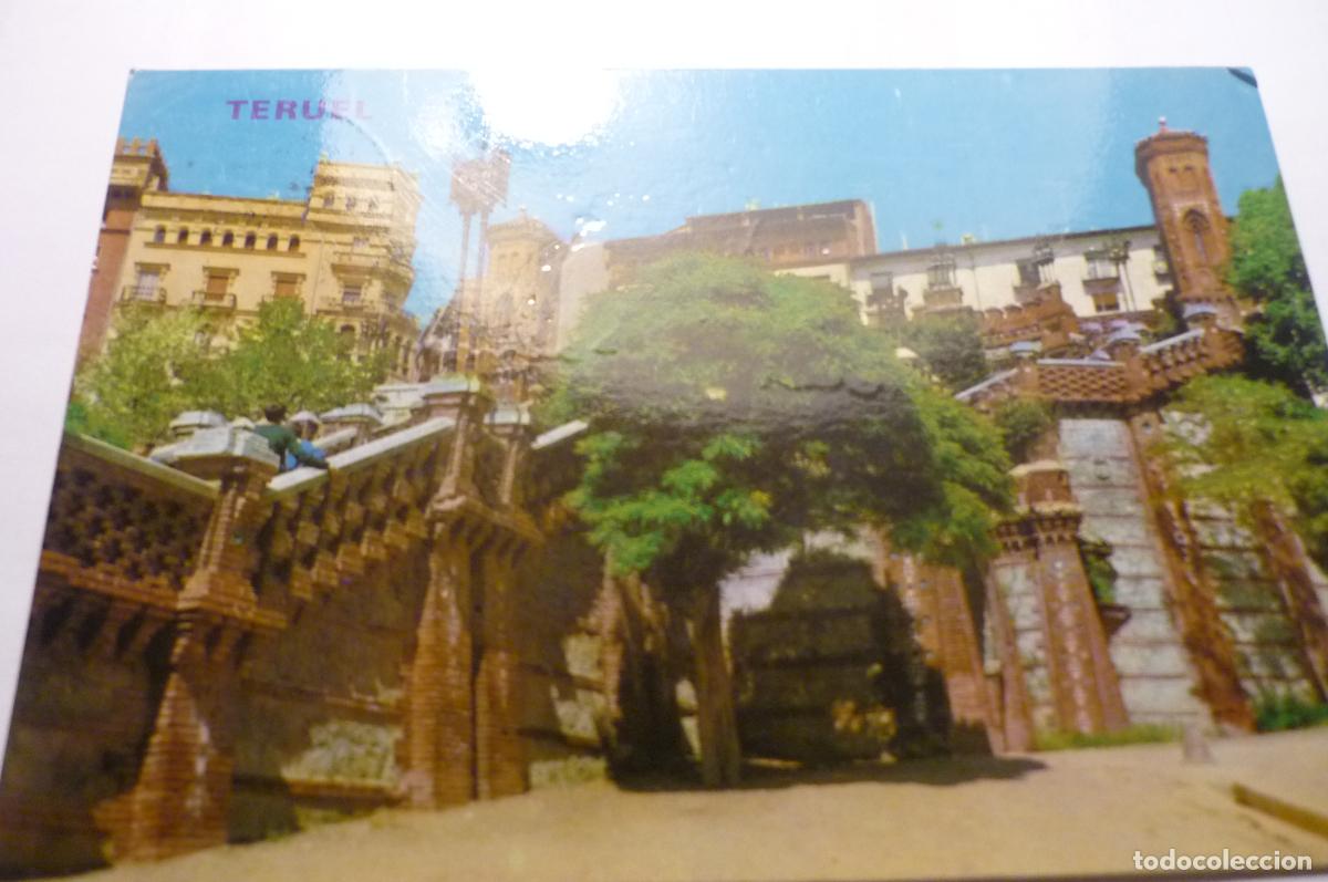 Postales: postal teruel la escalinata circulada cm