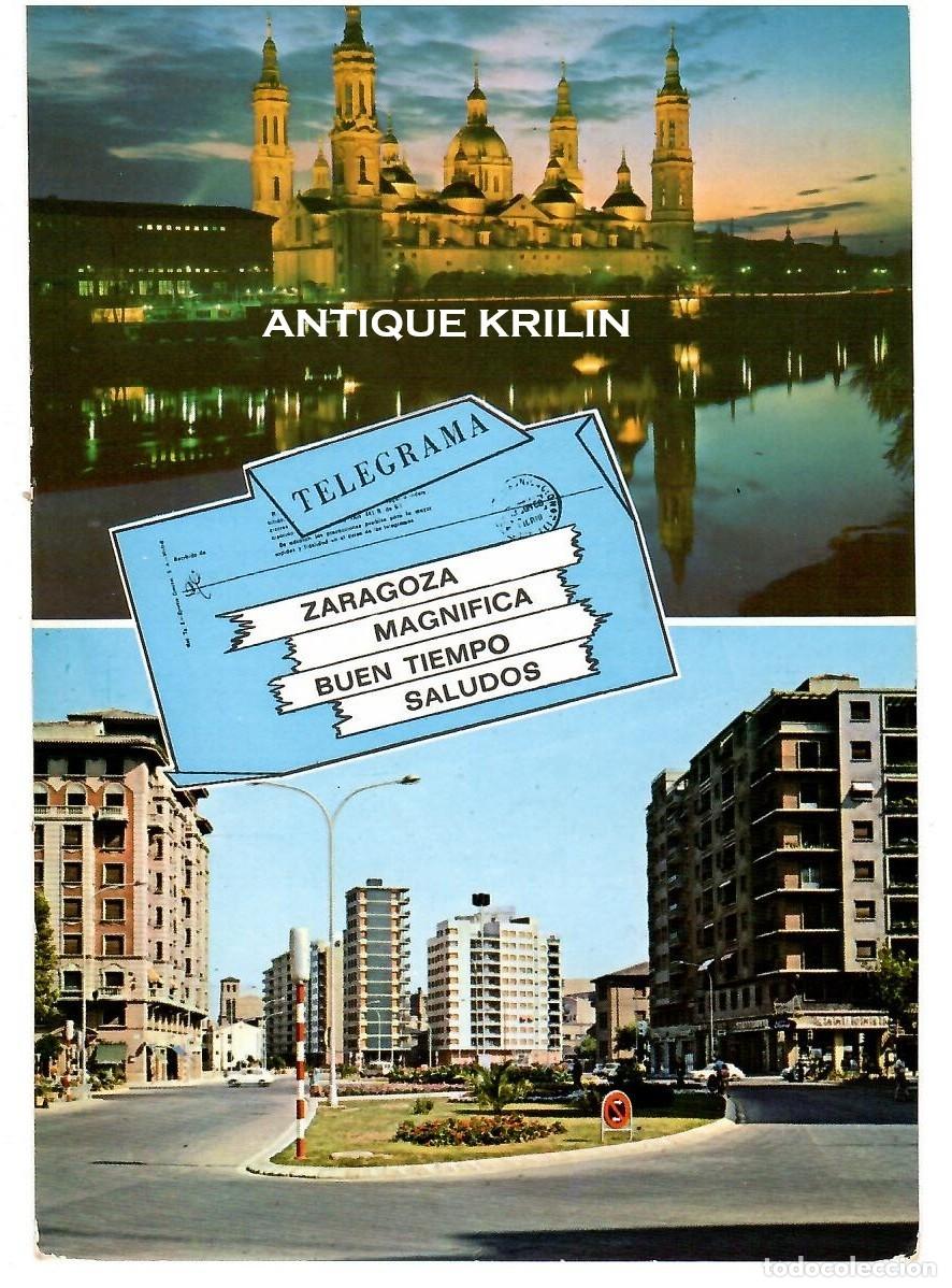 Postales: ZARAGOZA N&ordm; 205 VARIAS VISTAS / EDICIONES ARRIBAS / FRANQUEADA