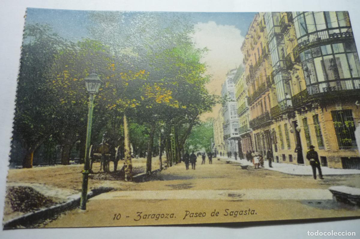 Postales: postal zaragoza.-p&ordm; sagasta cm