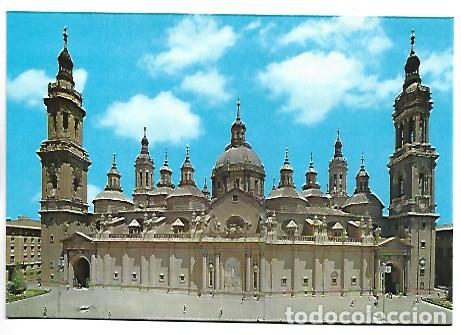 Postales: FACHADA PRINCIPAL, TEMPLO DE NTRA. SRA. DEL PILAR.- ZARAGOZA