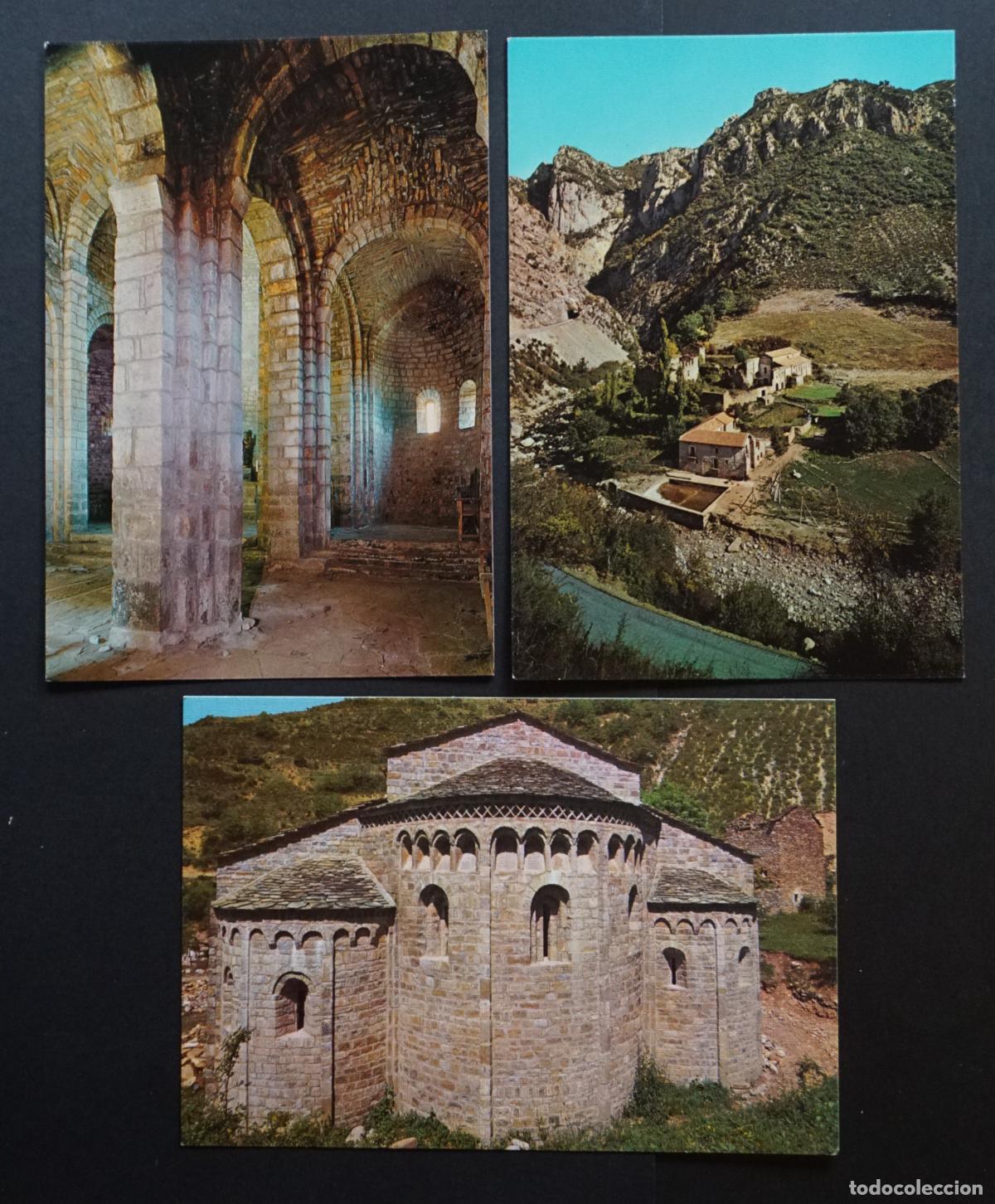 Postales: 3 postales sin circular del Monasterio de Santa Maria de Obarra (Huesca). Edit. a&ntilde;os 70