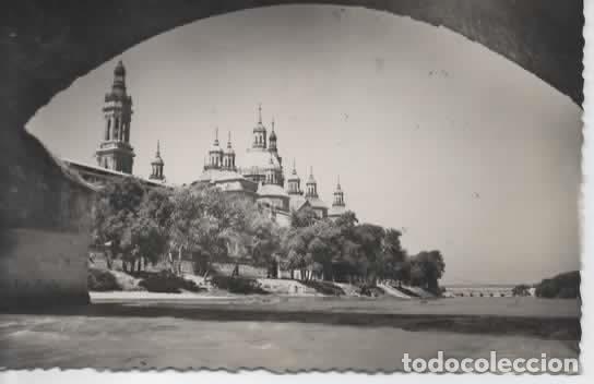 Postales: ZARAGOZA ESCRITA EL PILAR Y EL EBRO