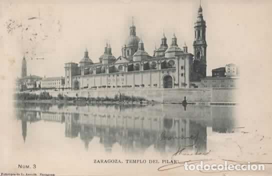 Postales: ZARAGOZA EL PILAR DORSO SIN DIVIDIR