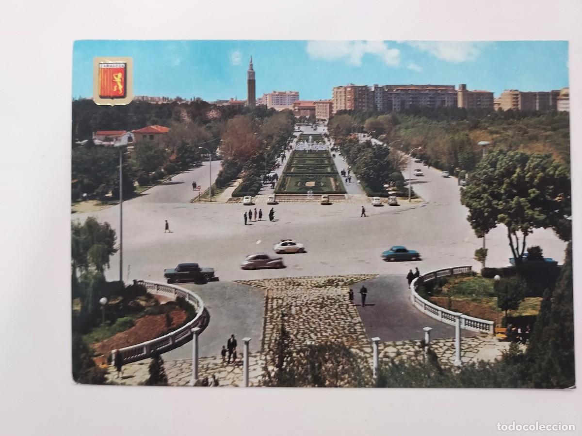 Postales: POSTAL ZARAGOZA PARQUE DE PRIMO DE RIVERA. 1963. CIRCULADA. ARAGON. SUBIRATS 336