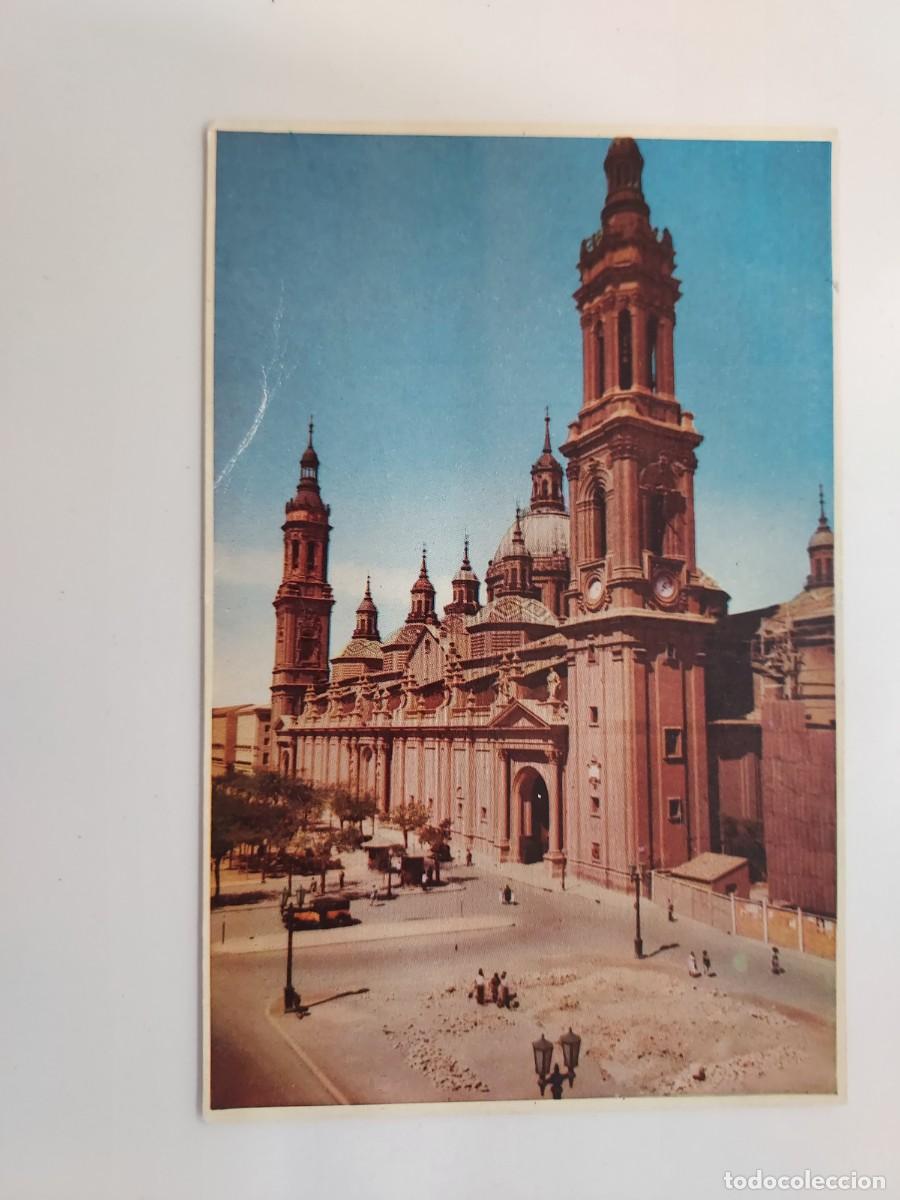 Cartes Postales: POSTAL ZARAGOZA TEMPLO METROPOLITANO NTRA SRA DEL PILAR. A&Ntilde;OS 1950. ESCRITA. ESPERON 13