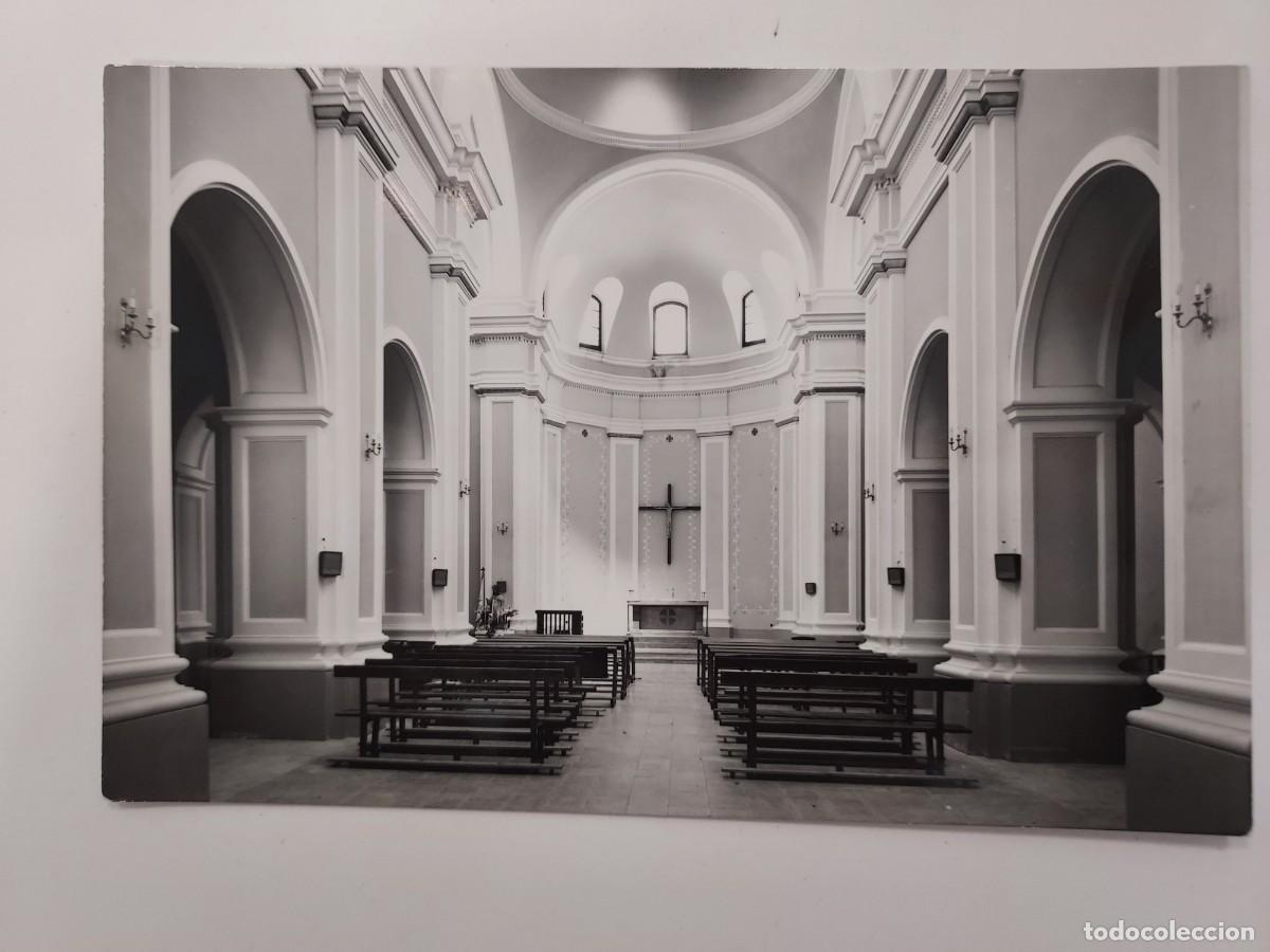 Postales: POSTAL FUENDETODOS IGLESIA INTERIOR. A&Ntilde;OS 1940 1950 MONTA&Ntilde;ES 8. SIN CIRCULAR. ZARAGOZA