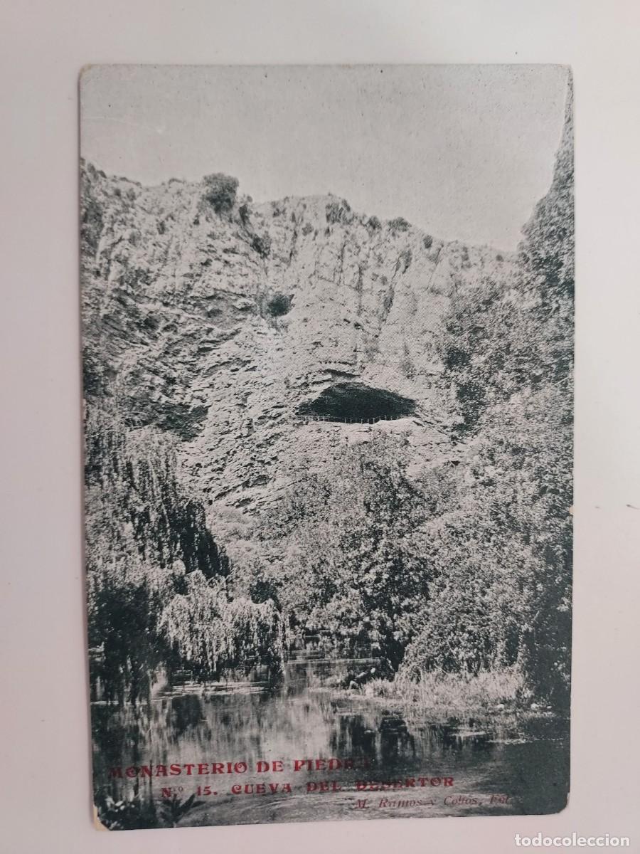 Postales: POSTAL MONASTERIO DE PIEDRA CUEVA DEL DESERTOR. TRASERA SIN DIVIDIR. S/C. ZARAGOZA. RAMOS COBOS 15