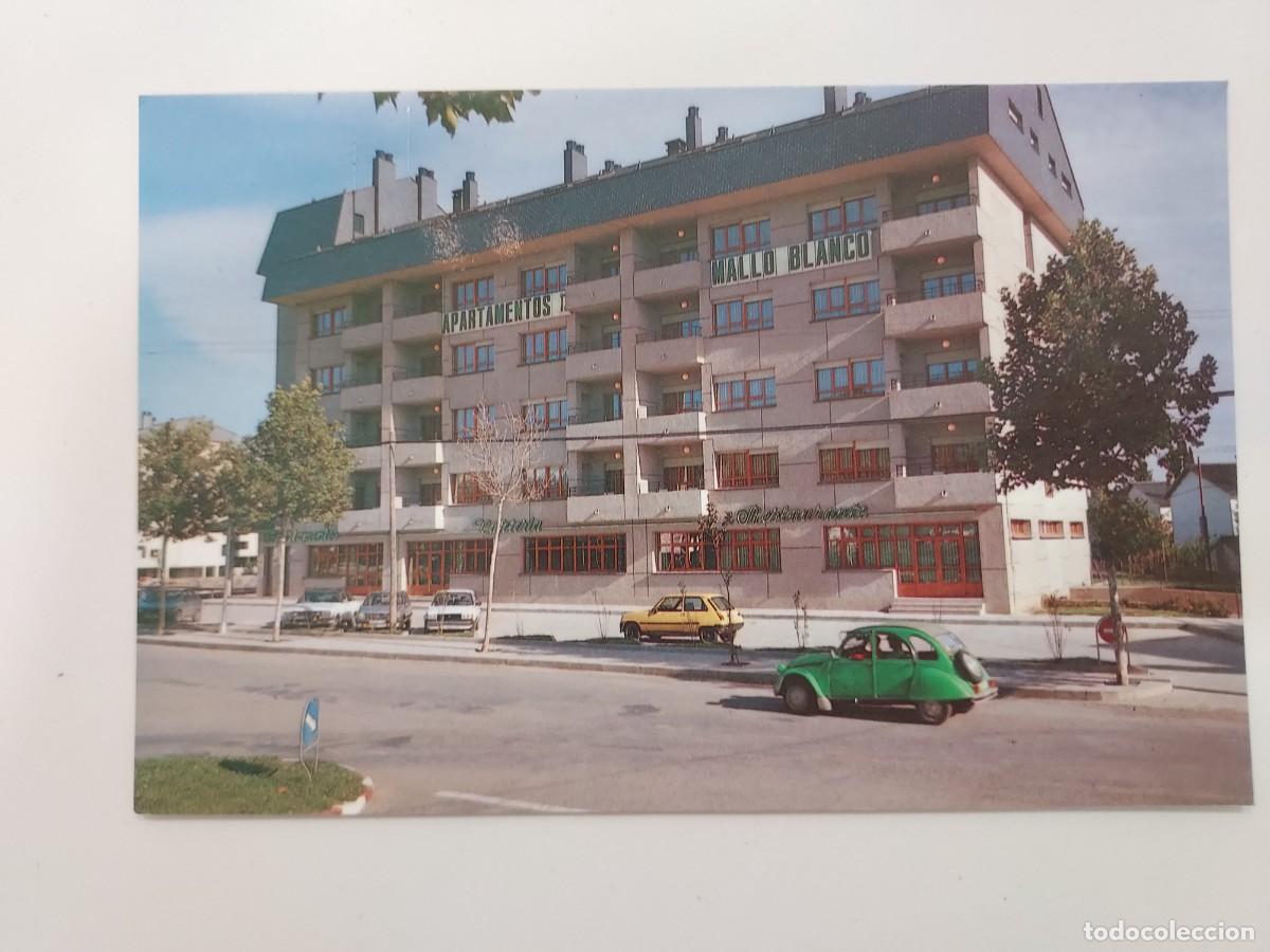 Postkarten: POSTAL JACA APARTAMENTOS TURISTICOS MALLO BLANCO. CITROEN 2CV. 1963. CIRCULADA. HUESCA