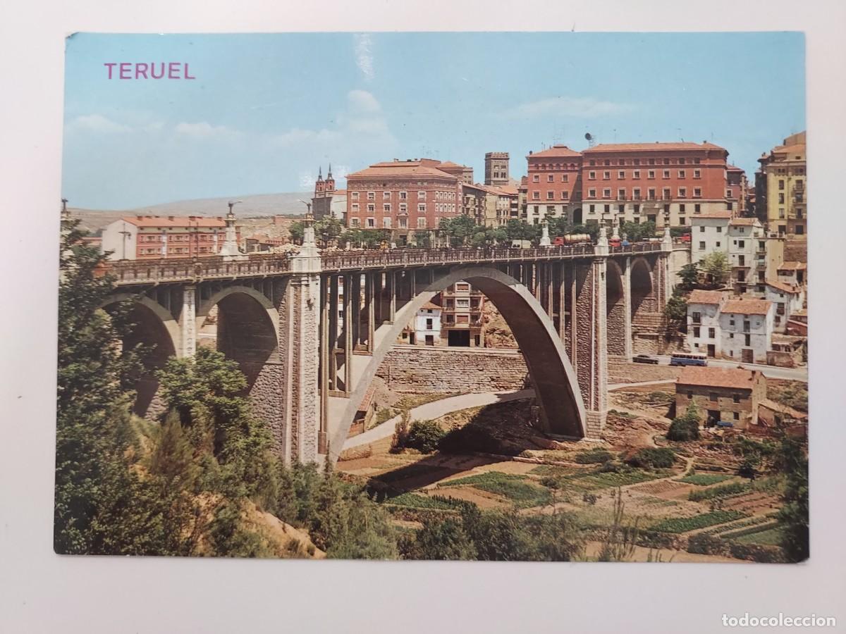 Cartoline: POSTAL TERUEL VIADUCTO. SIN CIRCULAR. 1968. SIN CIRCULAR. SAN JULIAN HUERTAS