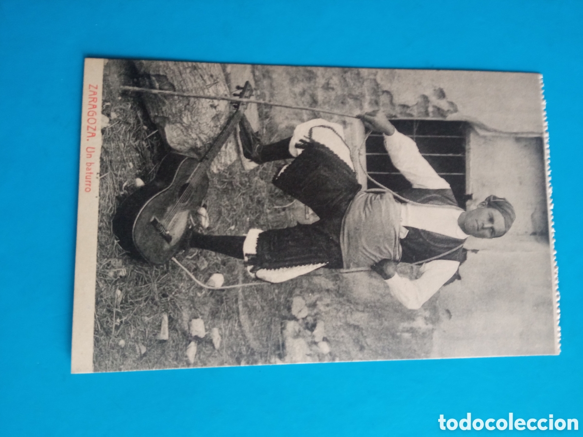 Postales: Antigua postal fotogr&aacute;fica, Zaragoza, Un Baturro
