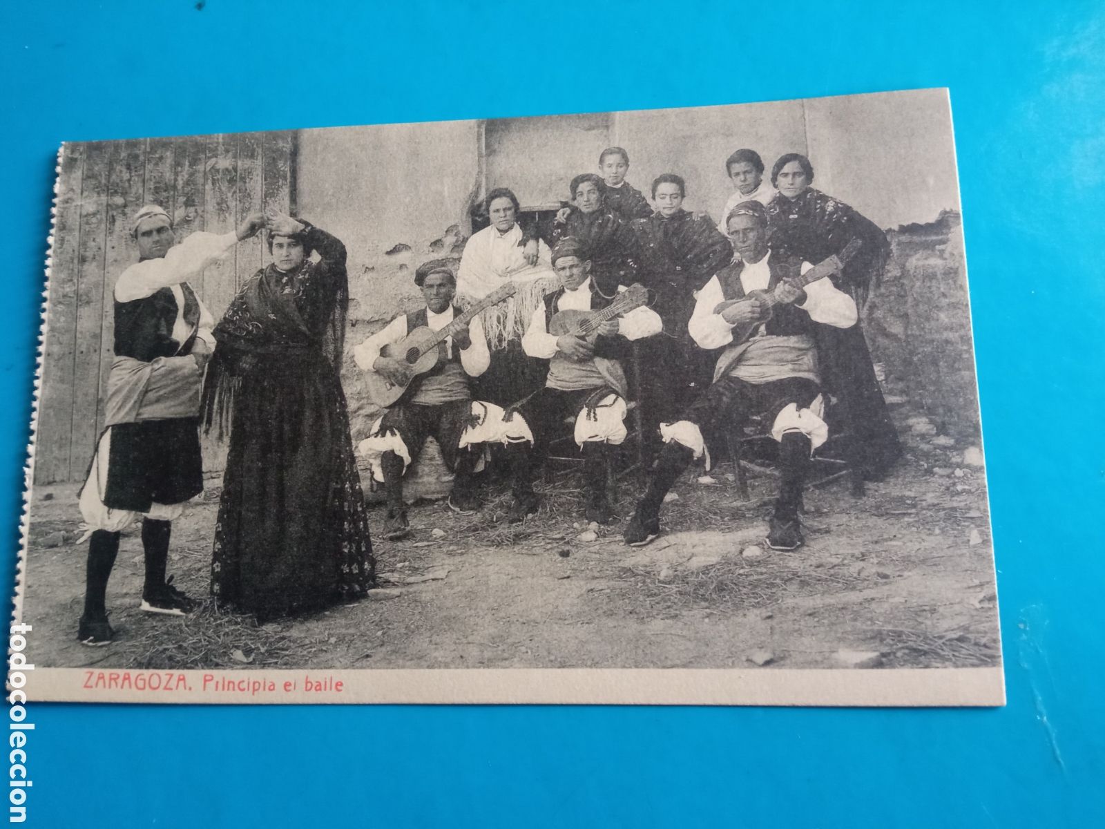 Postales: Antigua postal fotogr&aacute;fica, Zaragoza, Principio del baile