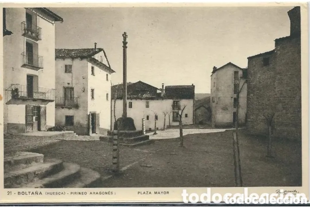 Postales: BOLTA&Ntilde;A (HUESCA) - PIRINEO ARAGON&Eacute;S - PLAZA MAYOR - ZERKOWITZ