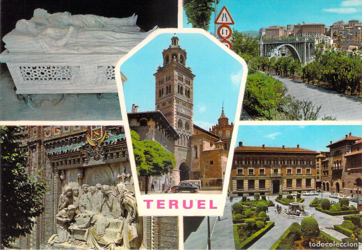 Postales: Postal Multivistas de Teruel, Monumentos y Amantes de Teruel