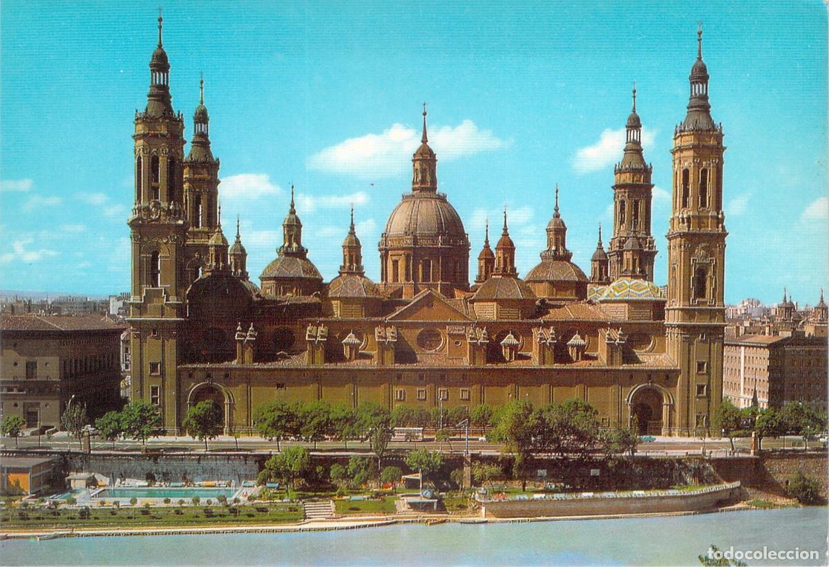Postales: Postal de Zaragoza - Fachada Posterior del Templo de El Pilar