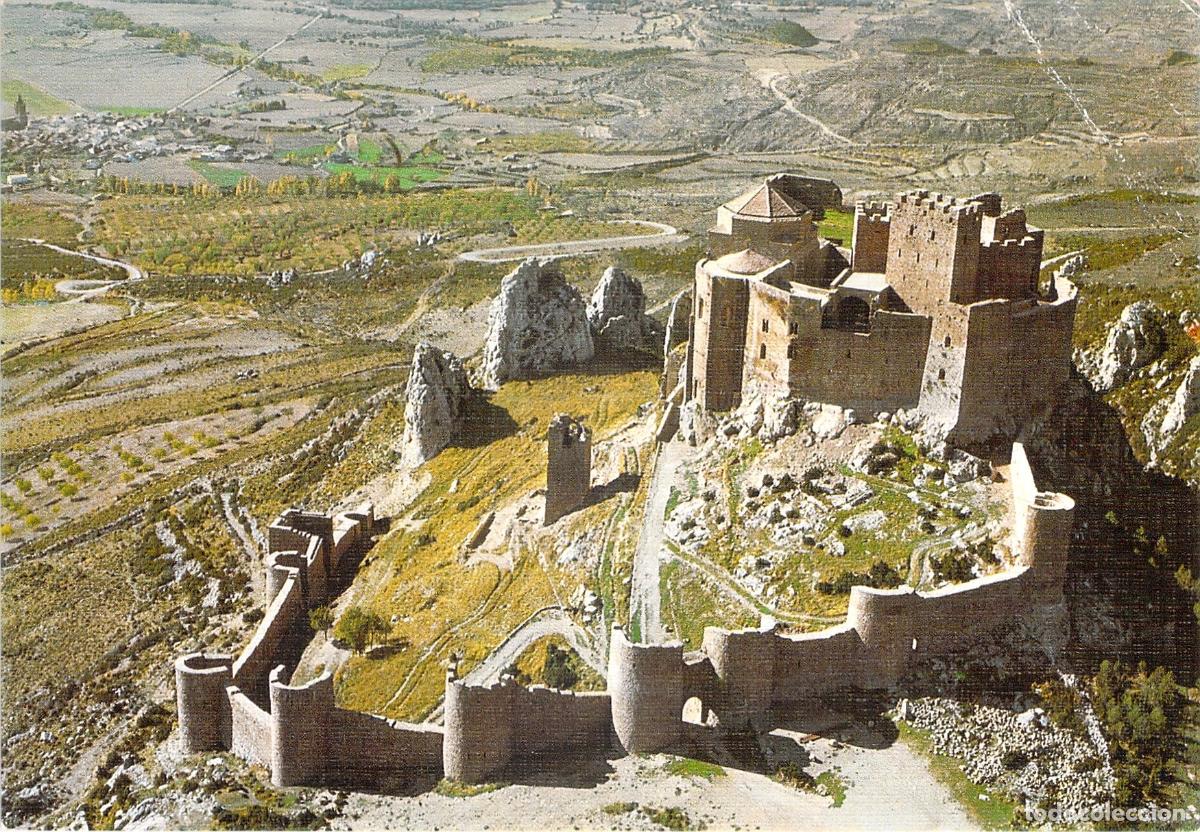 Postales: Postal Castillo de Loarre Huesca Vista A&eacute;rea