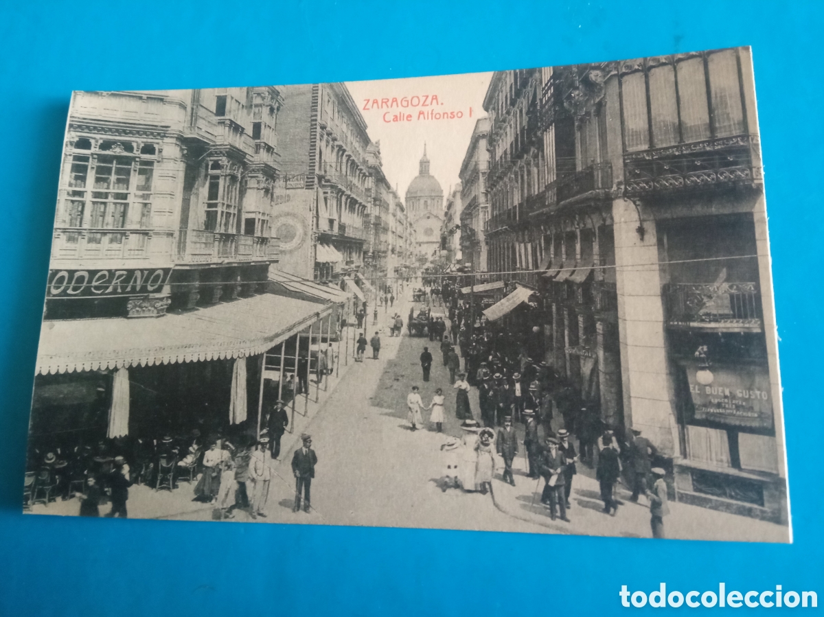 Postales: Antigua postal fotogr&aacute;fica, Calle Alfonso I