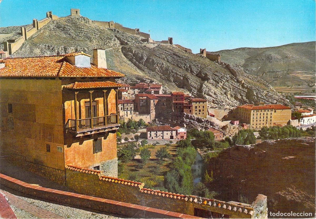 Postales: Postal de Albarracin vista parcial y murallas