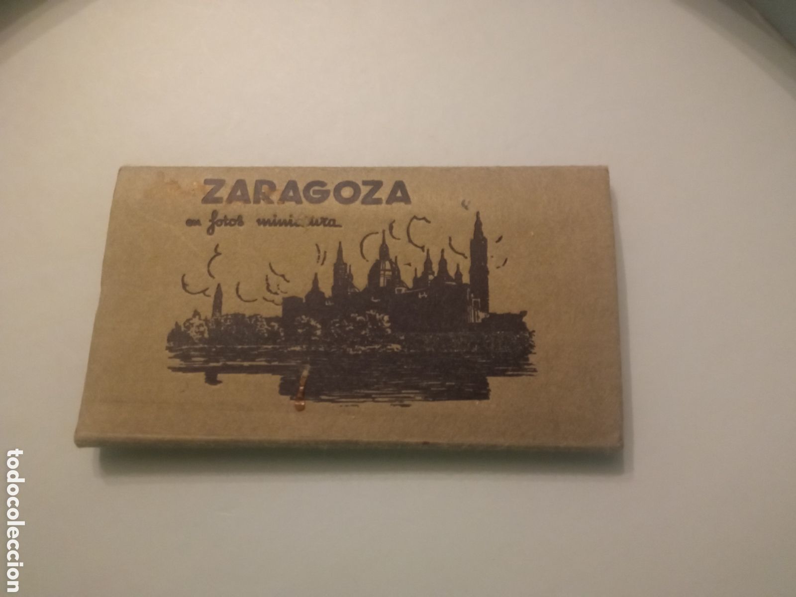 Postales: Antiguo acorde&oacute;n de 10 postales fotogr&aacute;fias en miniatura de Zaragoza, miden 88x47 mm