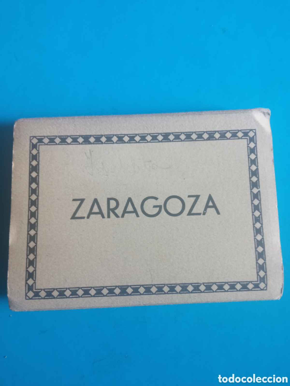 Postales: Antiguo acorde&oacute;n de 16 antiguas fotograf&iacute;as en miniatura de Zaragoza, miden 92 x68mm, M. Arri